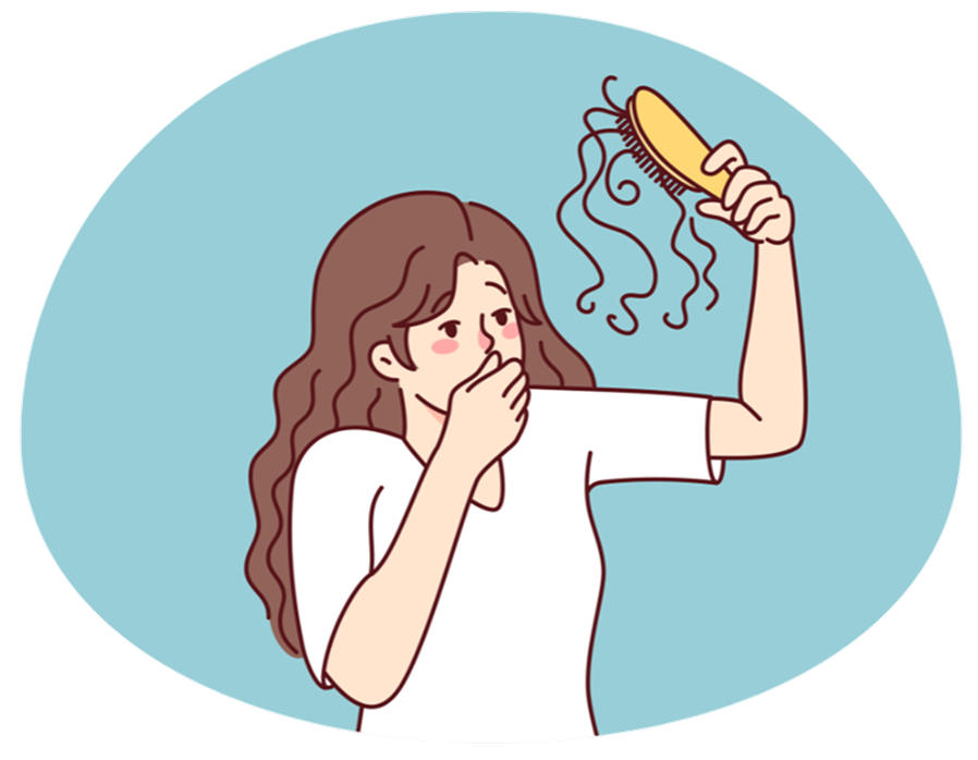 抜け毛が気になる