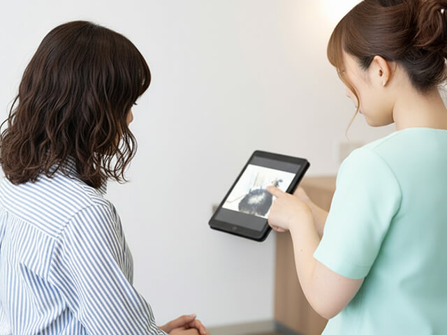 施術後のアフターカウンセリングでケア方法を提案